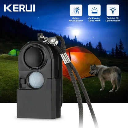 Mini PIR Personal Safety Alarm 120dB LED Keychain