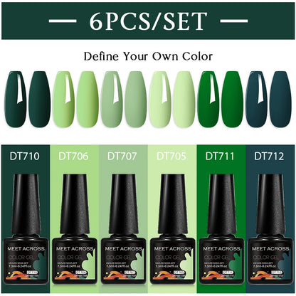 6pcs DIY Semi-Permanent Gel Polish Set