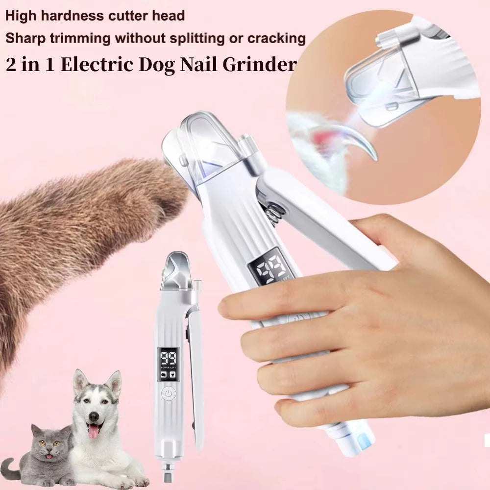 Smart 2‑in‑1 Pet Nail Grinder