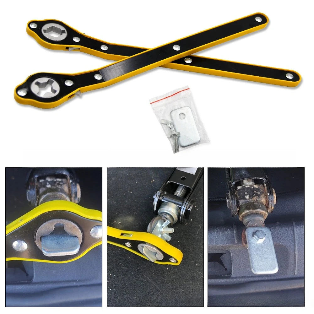 Dual-Head Car Jack Ratchet Wrench