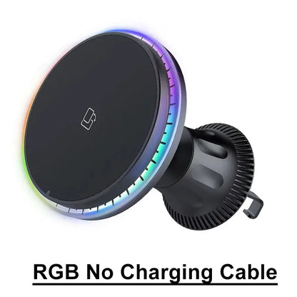 Magnetic Car Wireless Charger RGB LED