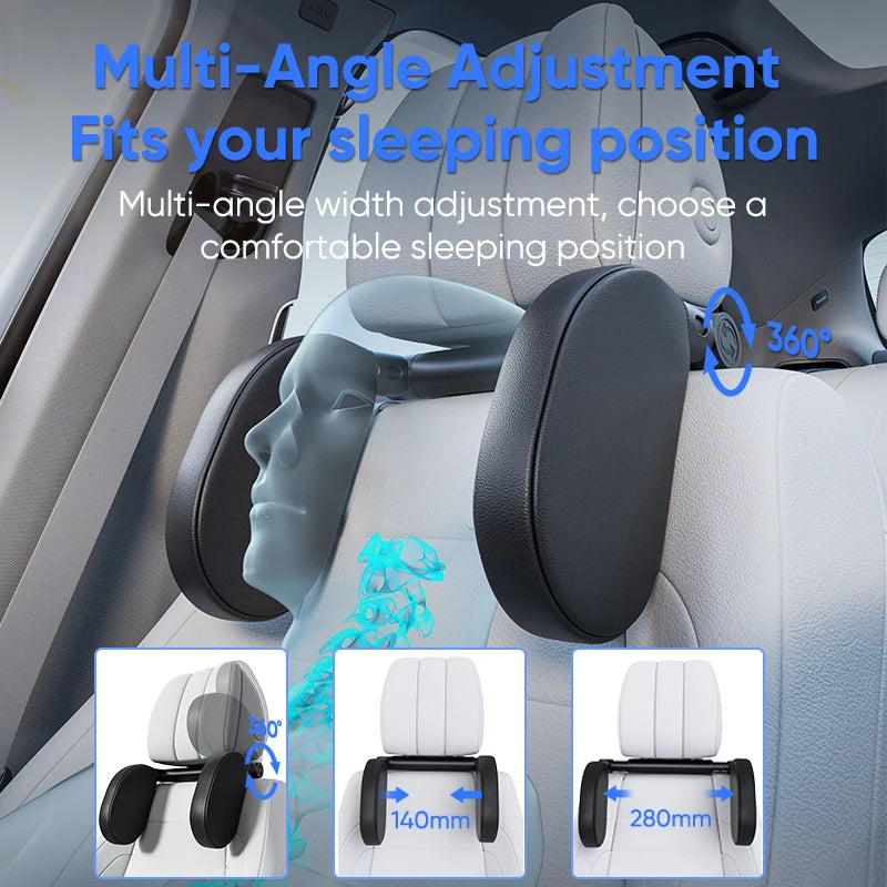 360° Adjustable Car Headrest Neck Pillow