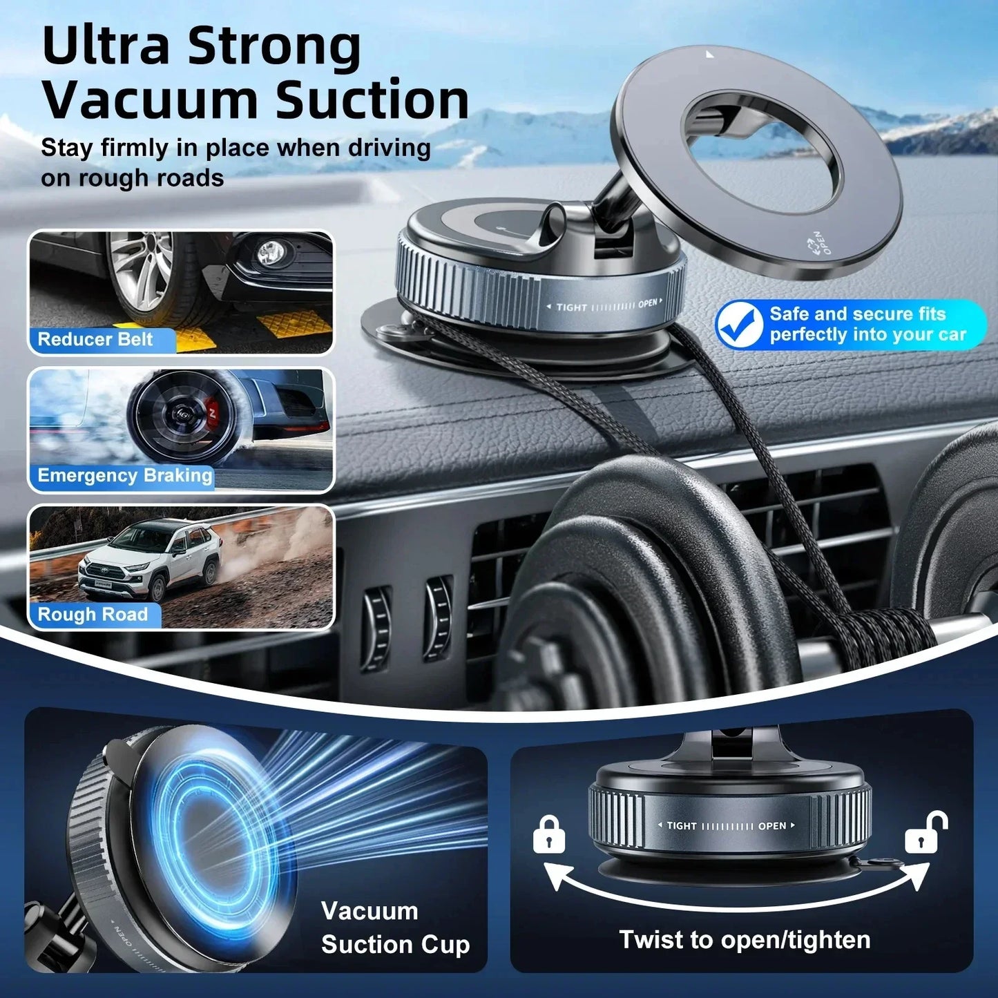 Magnetic 360° Foldable Phone Mount