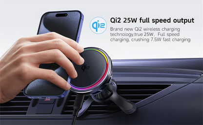 HaaYot Qi2 25W Ice-Cooling Wireless Car Charger