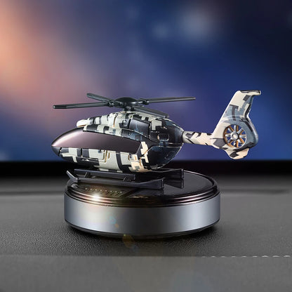 Solar Rotating Helicopter Car Aroma Diffuser