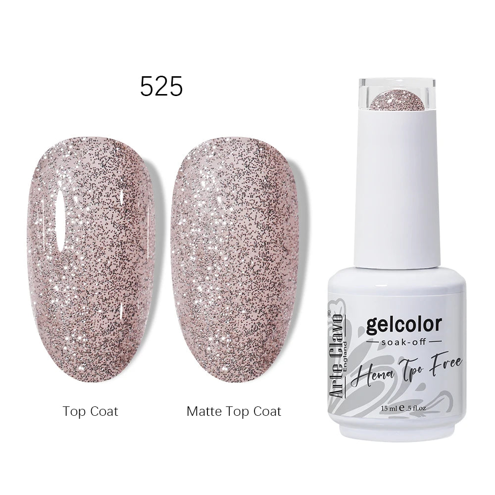 Pink Reflective Gel Nail Polish