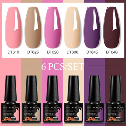 6pcs DIY Semi-Permanent Gel Polish Set