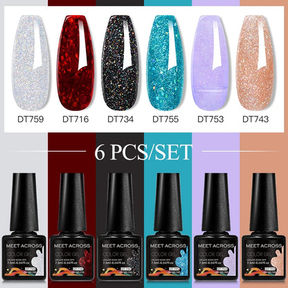 6pcs DIY Semi-Permanent Gel Polish Set