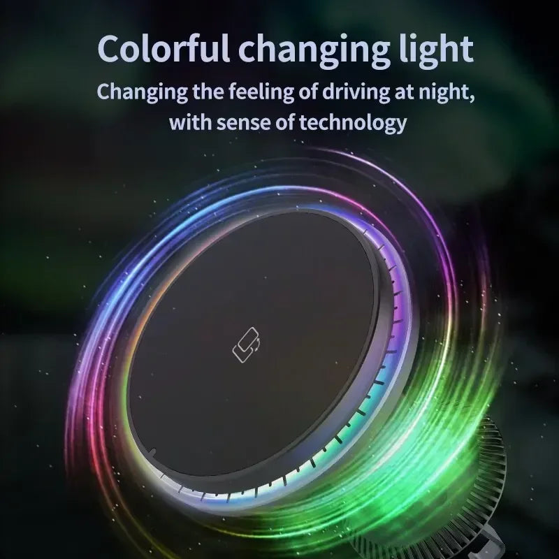 Magnetic Car Wireless Charger RGB LED