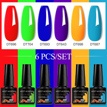 6pcs DIY Semi-Permanent Gel Polish Set