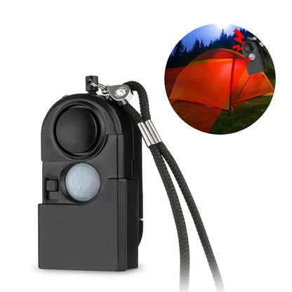 Mini PIR Personal Safety Alarm 120dB LED Keychain