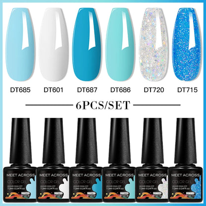 6pcs DIY Semi-Permanent Gel Polish Set
