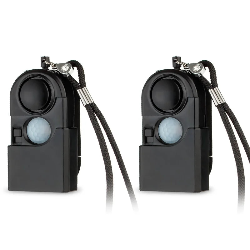 Mini PIR Personal Safety Alarm 120dB LED Keychain