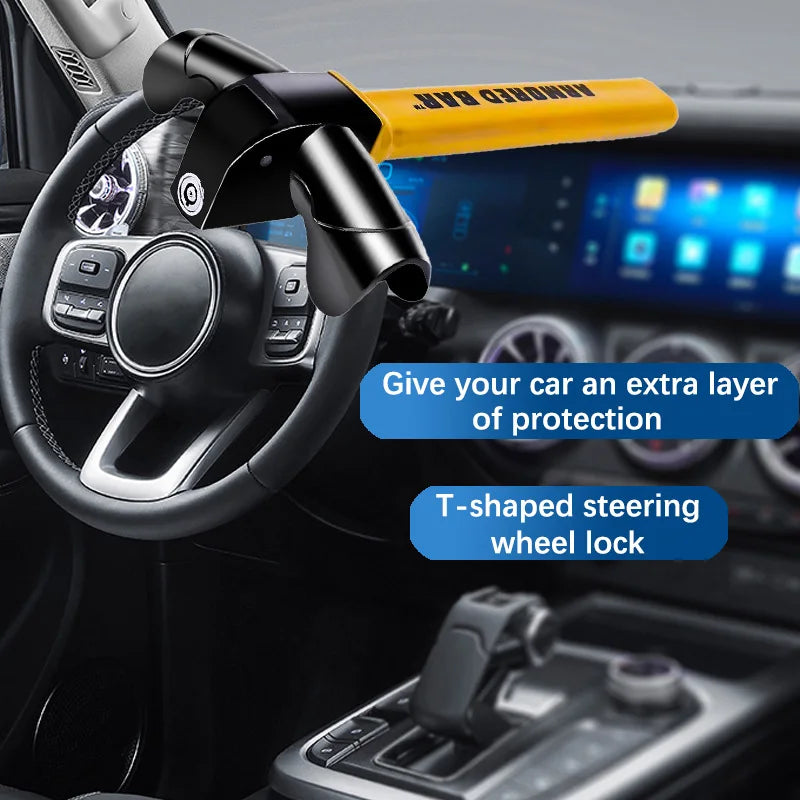 T-Bar Steering Wheel Immobiliser Security Lock