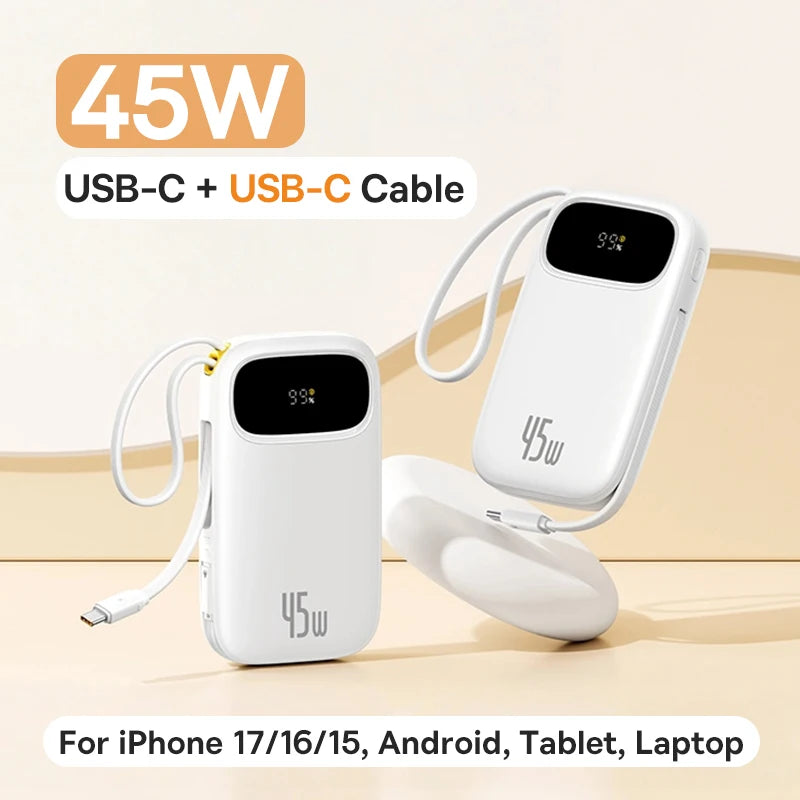 Baseus 45W Power Bank Built-in Cable
