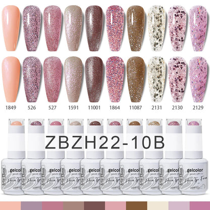Pink Reflective Gel Nail Polish