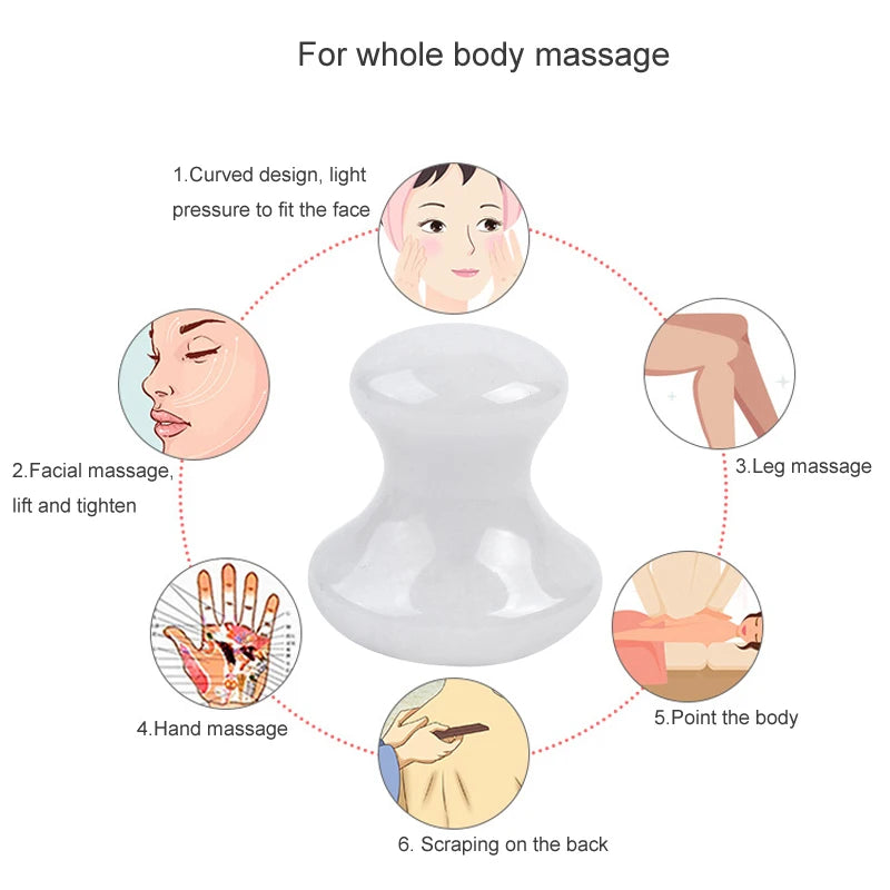 Mushroom Gua Sha Stone Facial Lifting Massager