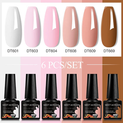 6pcs DIY Semi-Permanent Gel Polish Set