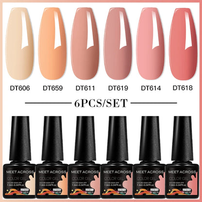 6pcs DIY Semi-Permanent Gel Polish Set