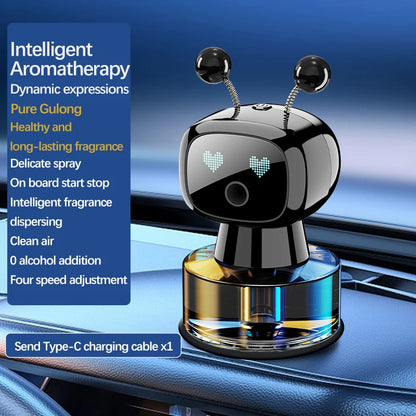 AI Robot Car Aromatherapy Diffuser USB Rechargeable