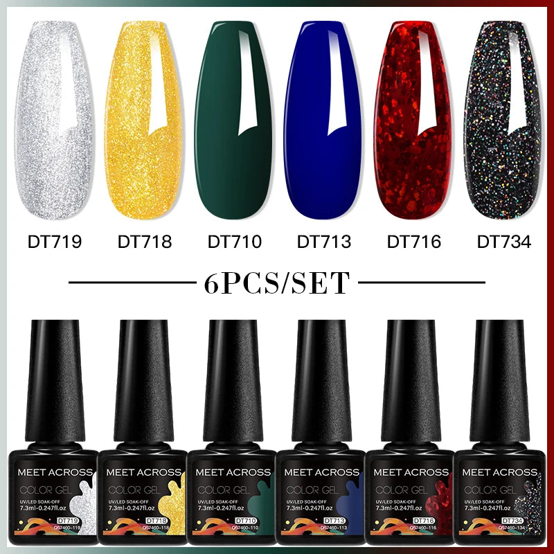6pcs DIY Semi-Permanent Gel Polish Set