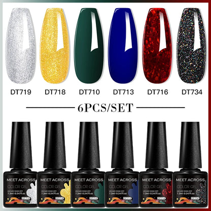 6pcs DIY Semi-Permanent Gel Polish Set