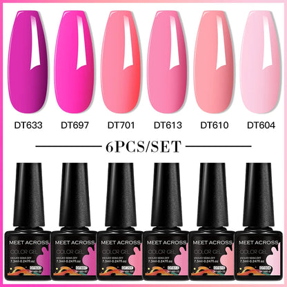6pcs DIY Semi-Permanent Gel Polish Set