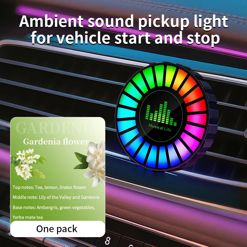 RGB Sound-Reactive Car Air Freshener