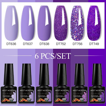 6pcs DIY Semi-Permanent Gel Polish Set