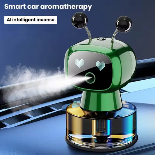 AI Robot Car Aromatherapy Diffuser USB Rechargeable