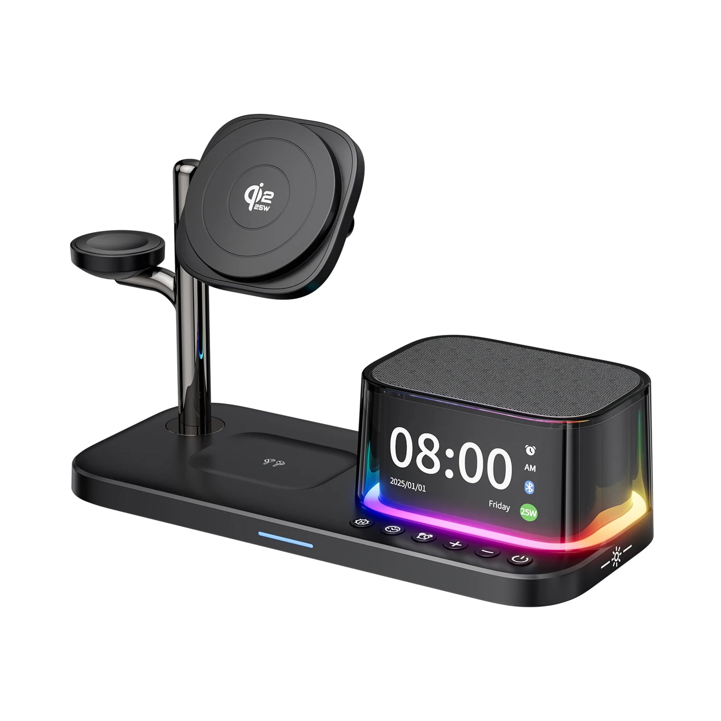 Qi2 25W 5-in-1 Wireless Charging Station
