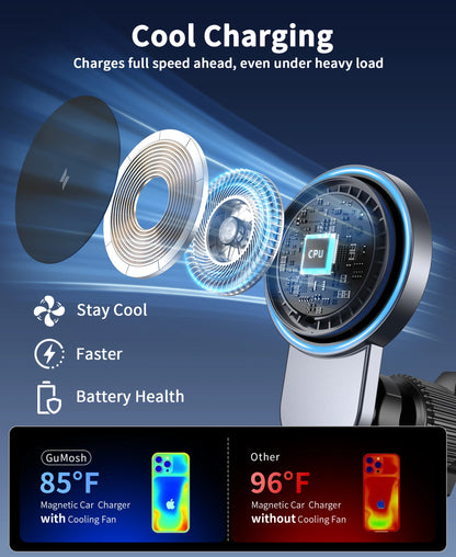 MagSafe Qi2 25W Magnetic Car Mount Charger