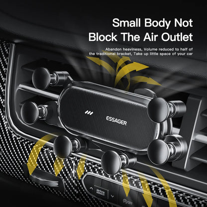 Gravity Car Holder Lock Air Vent Mount