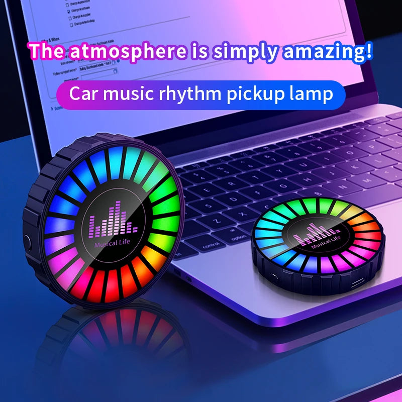 RGB Sound-Reactive Car Air Freshener