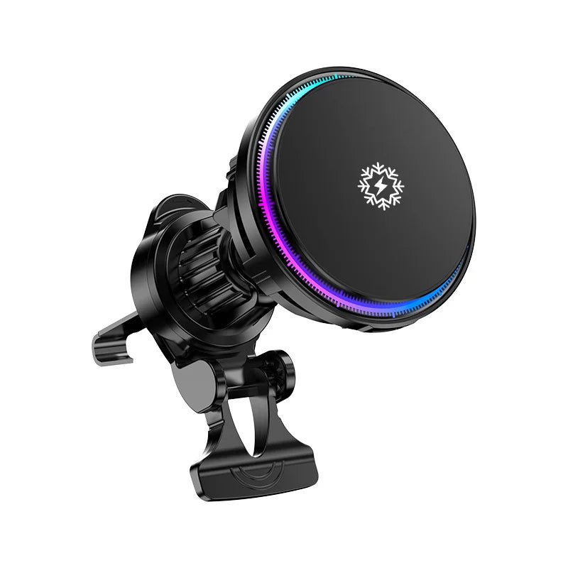 Ice Cooling RGB Glass Wireless Car Charger
