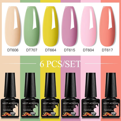 6pcs DIY Semi-Permanent Gel Polish Set