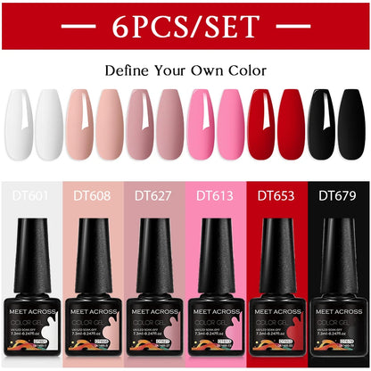 6pcs DIY Semi-Permanent Gel Polish Set