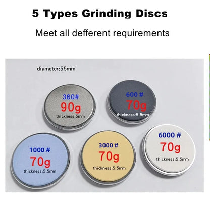 Rolling Knife Sharpener 5 Discs Gift Set