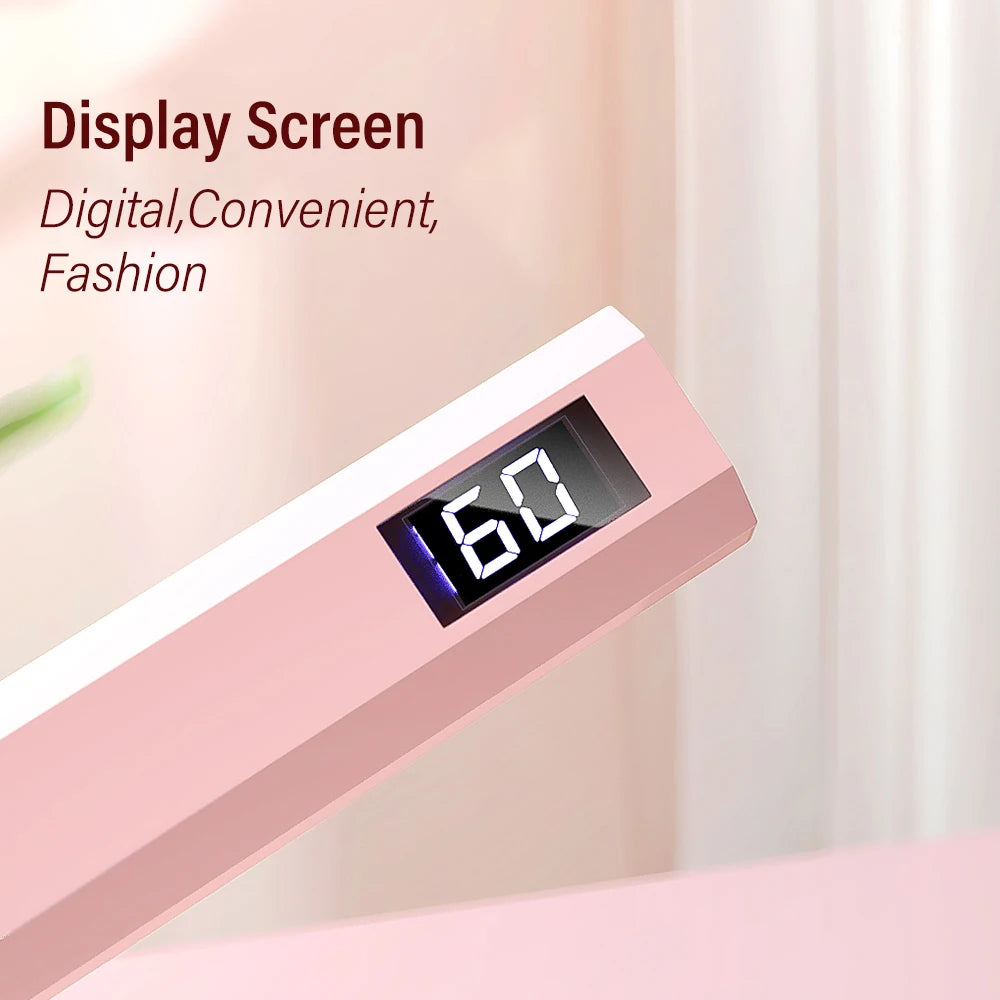 Digital weight scale with a display screen on a light background