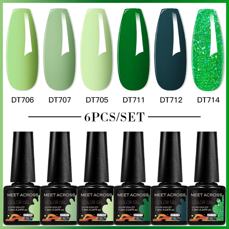 6pcs DIY Semi-Permanent Gel Polish Set