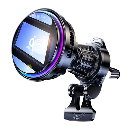 Ice Cooling RGB Glass Wireless Car Charger