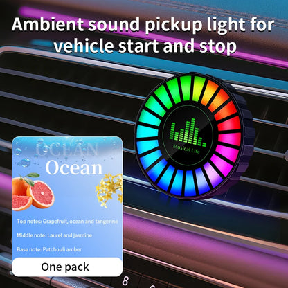 RGB Sound-Reactive Car Air Freshener