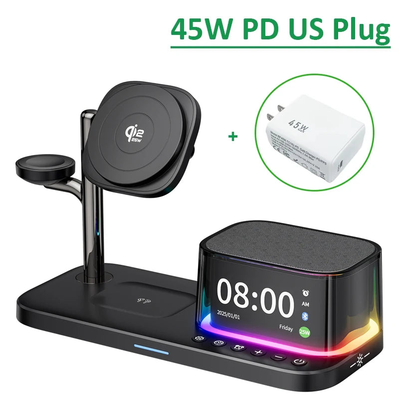 Qi2 25W 5-in-1 Wireless Charging Station