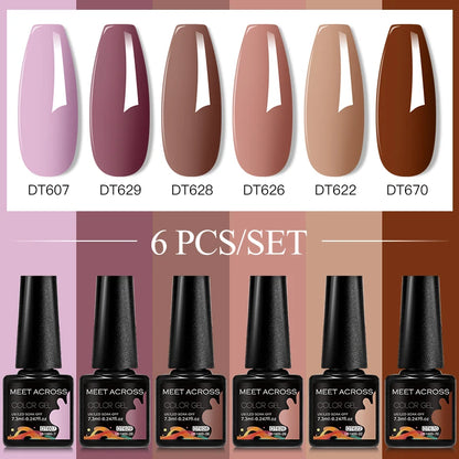 6pcs DIY Semi-Permanent Gel Polish Set