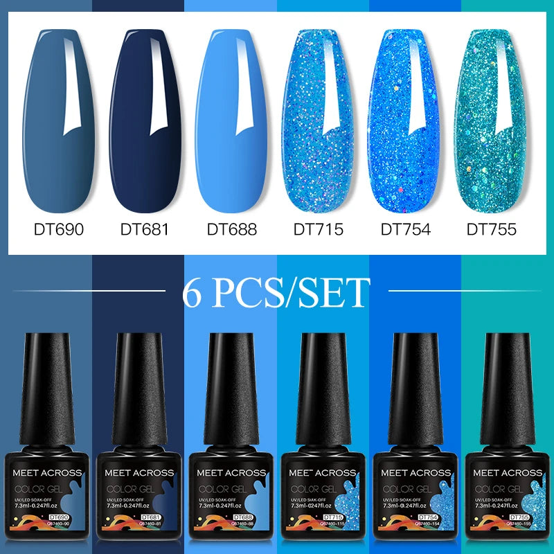 6pcs DIY Semi-Permanent Gel Polish Set
