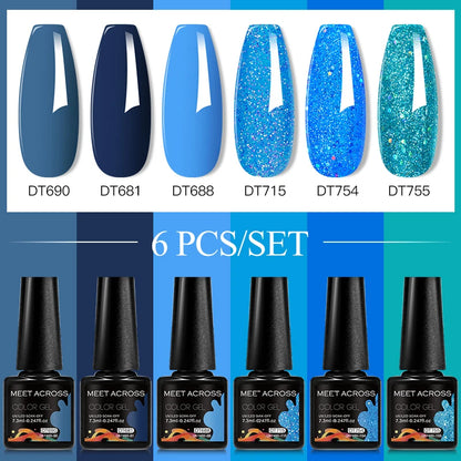 6pcs DIY Semi-Permanent Gel Polish Set