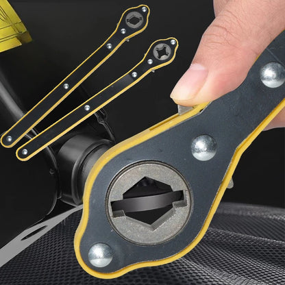 Dual-Head Car Jack Ratchet Wrench