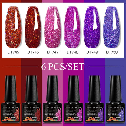 6pcs DIY Semi-Permanent Gel Polish Set