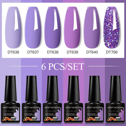 6pcs DIY Semi-Permanent Gel Polish Set