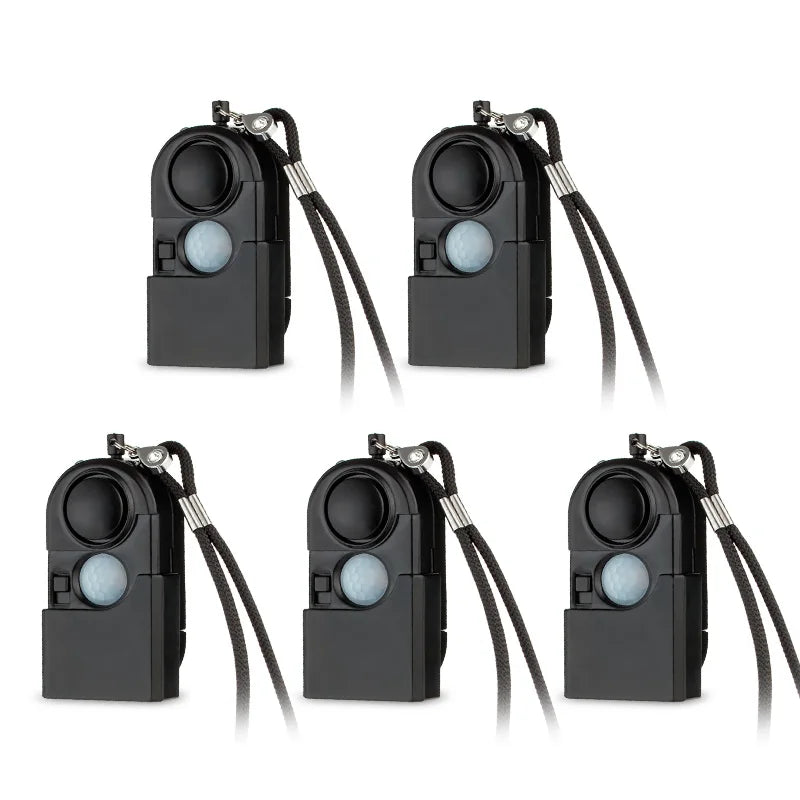 Mini PIR Personal Safety Alarm 120dB LED Keychain